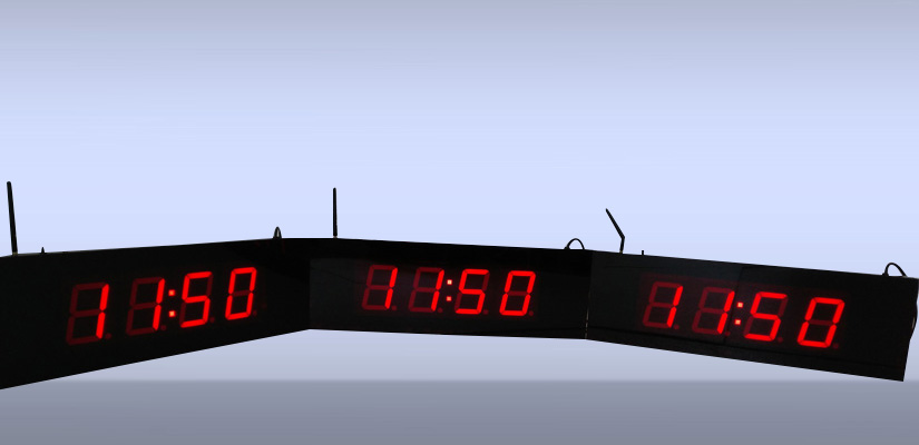 Working Clock Display Industrial Displays | Axis Technology